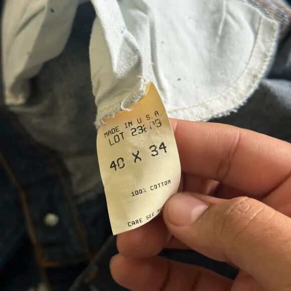 Vintage 60s 70s Big Smith Western Jeans Sanforized Size 38X32 - Picture 5 of 8